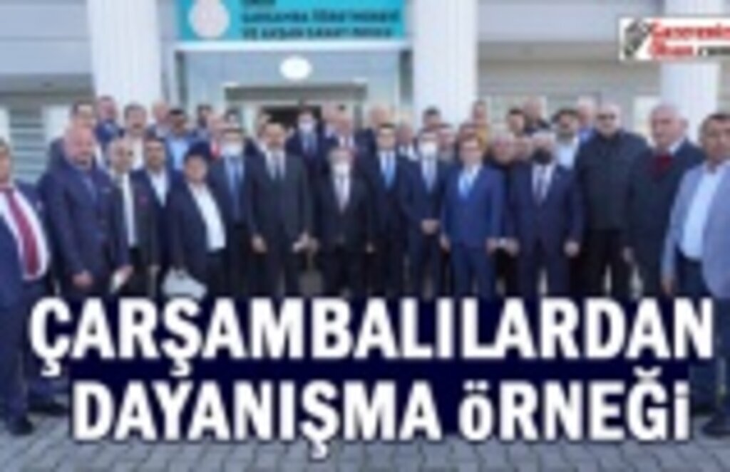 Çarşambalılardan Dayanışma Örneği