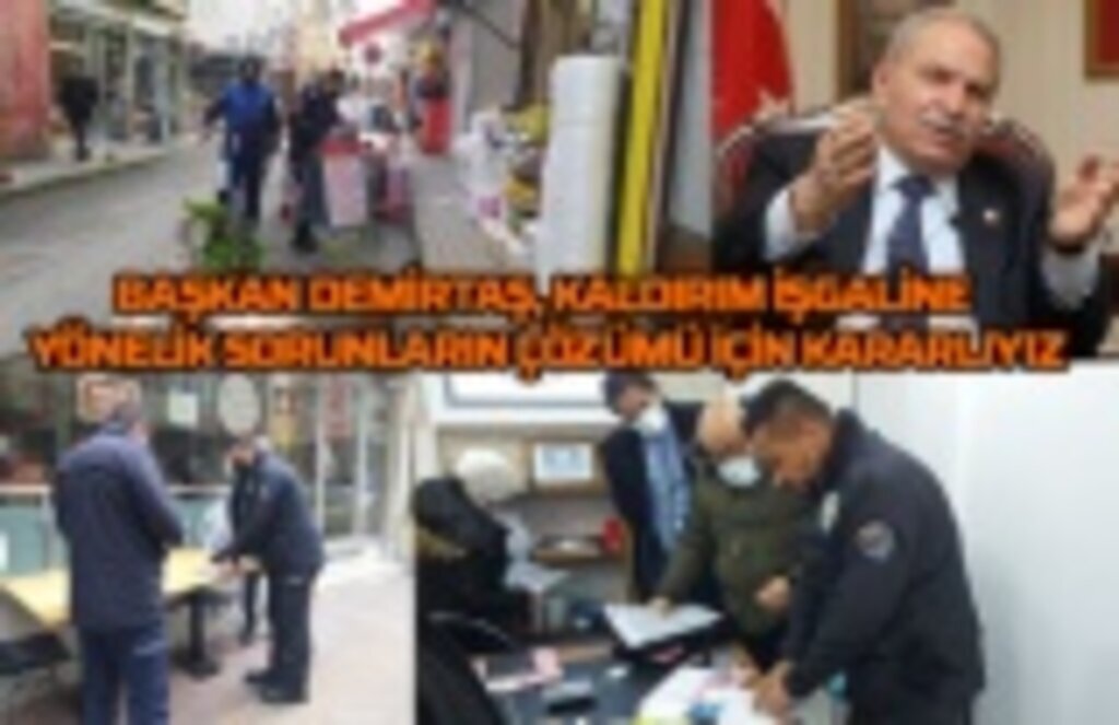 İlkadım Zabıta Ekipleri Kaldırım ve Yol İşgali Yapanları Uyardı