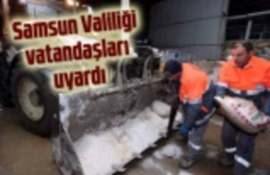 Samsun Valiliği Karla Mücadele Teyakkuz Halinde