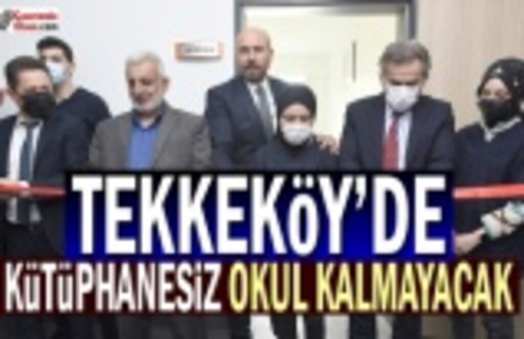 Tekkeköy'de Kütüphanesiz Okul Kalmayacak