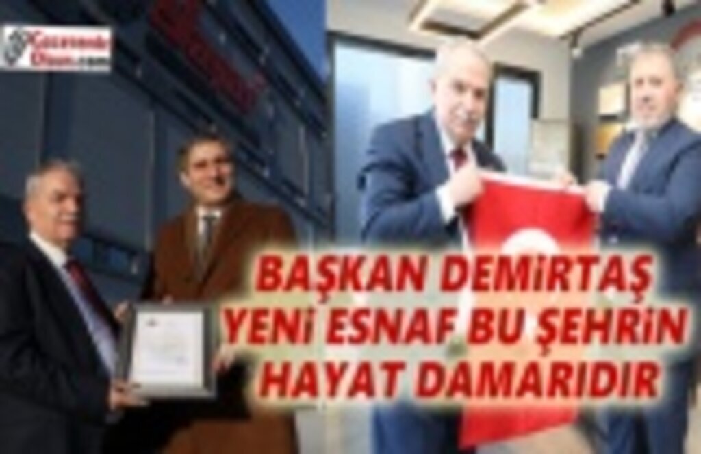 Başkan Demirtaş 2022'de Hizmete Giren İşyerlerinin Ruhsatını Takdim Etti