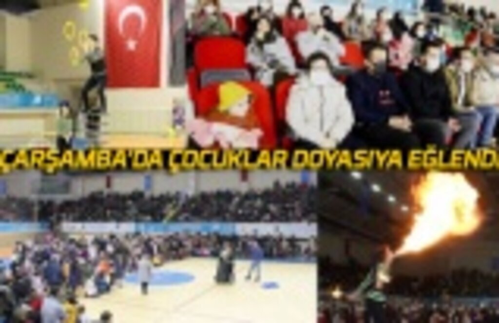 Çarşamba'da çocuklar doyasıya eğlendi