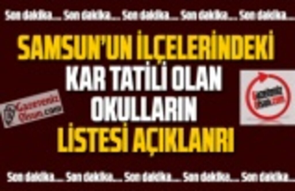 İlkadım'da taşımalı eğitime kar engeli