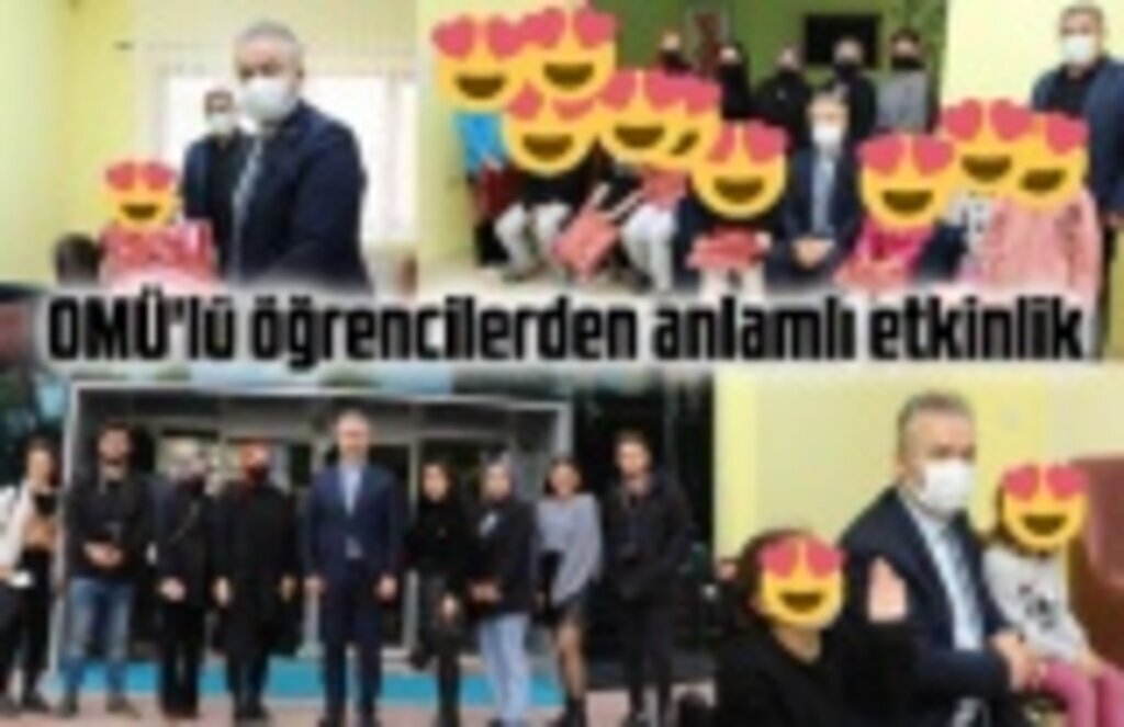 OMÜ'lü Öğrenciler Sevgi Evleri'nde kalan çocukları sevindirdi