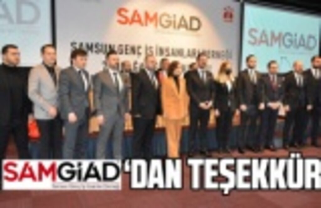 SAMGİAD'dan teşekkür mesajı