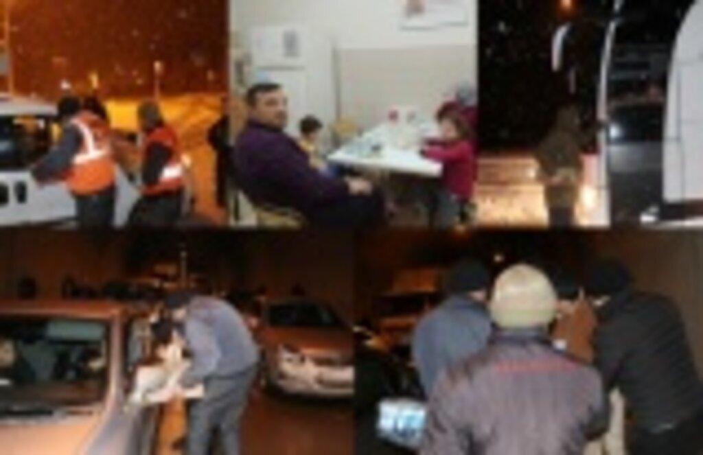 Samsun Ankara Karayolunda mahsur kalanlara kumanya