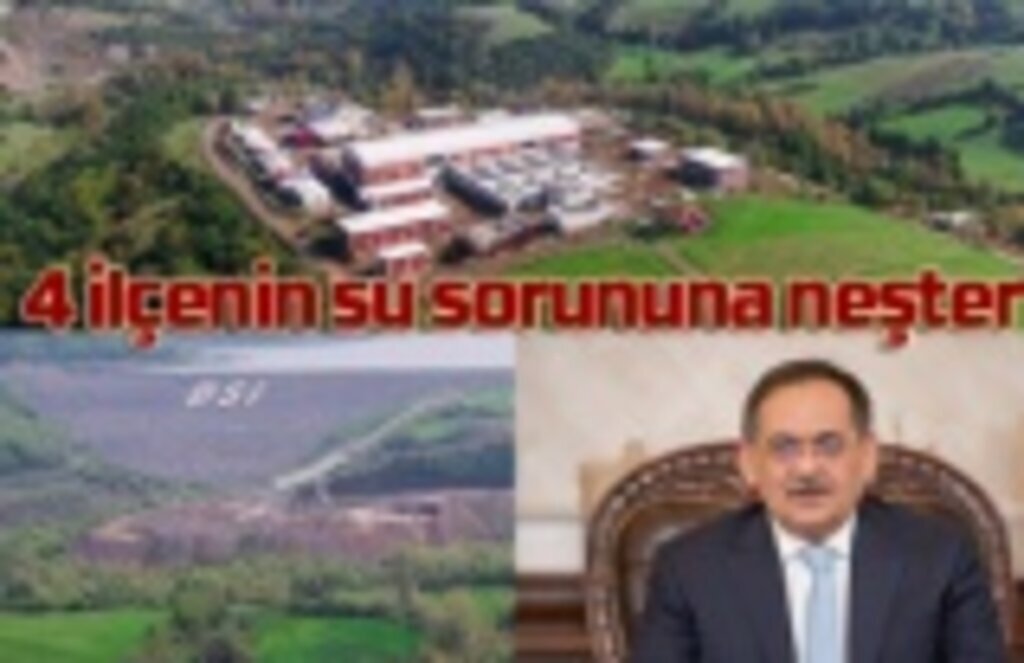 Samsun'da o ilçelerin su sorunu çözülüyor