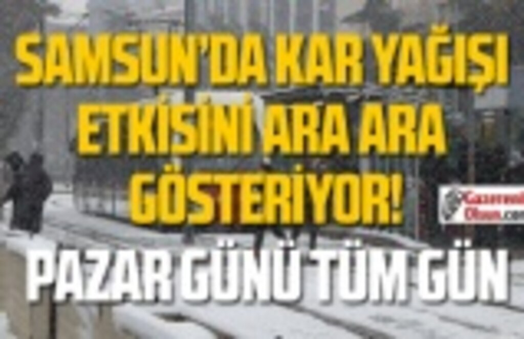 Samsun'da yoğun kar yağışı uyarısı, Samsun Hava Durumu