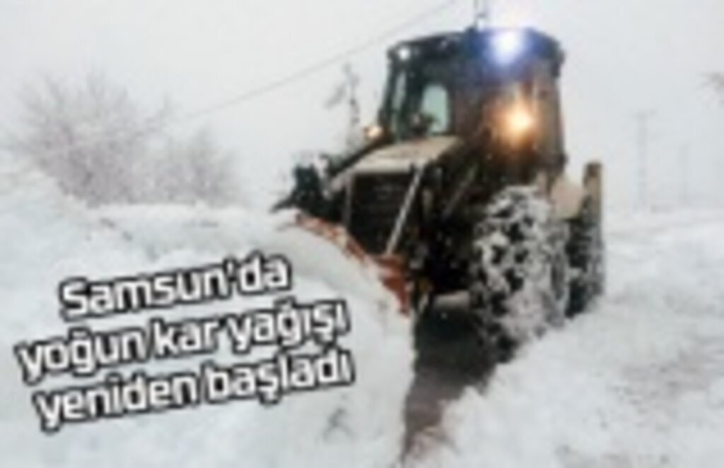 Samsun Hava Durumu 26 Ocak Çarşamba, Samsun'da yoğun kar yağışı