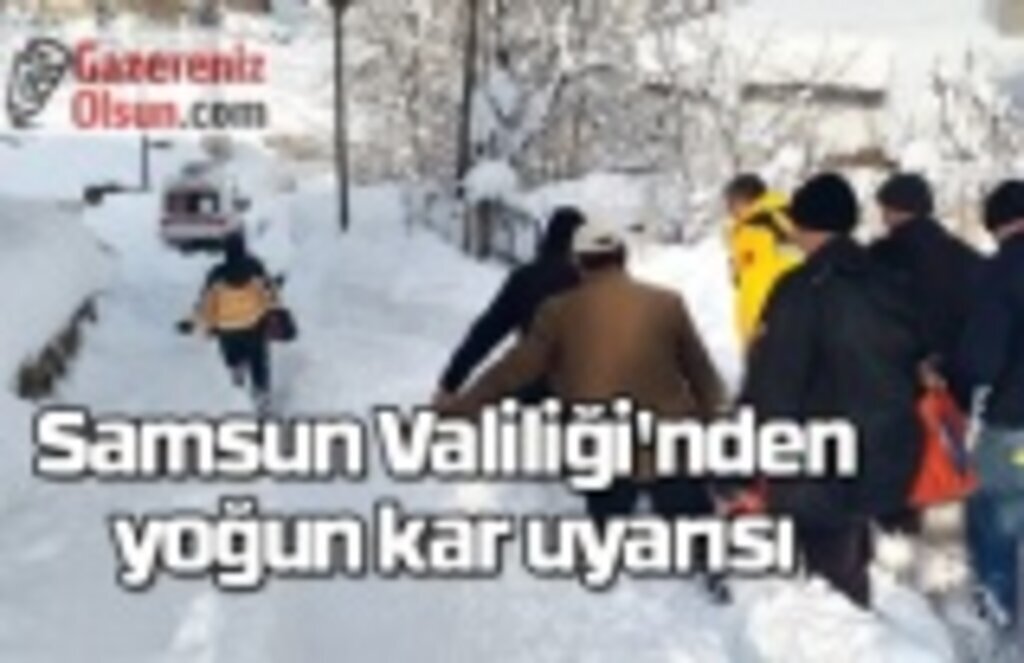 Samsun için yoğun kar uyarısı - Samsun Hava Durumu 25 Ocak Salı