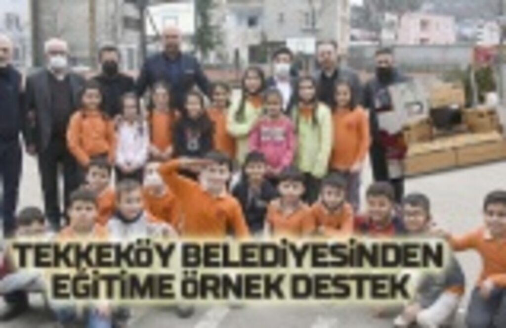 Tekkeköy Belediyesi'nden okullara teknoloji desteği