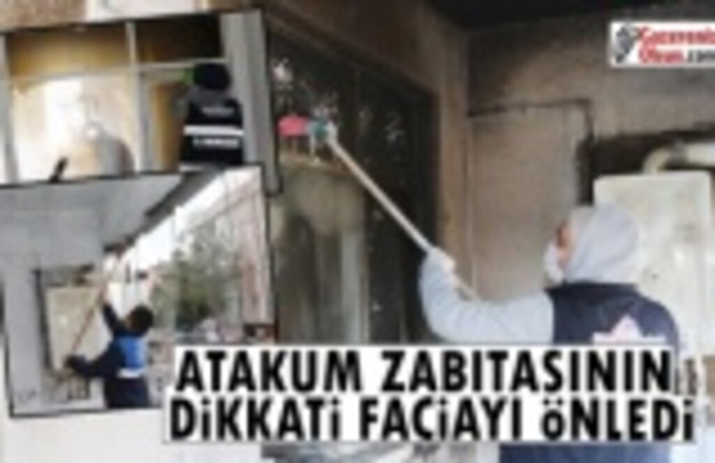 Atakum Zabıtası’nın dikkati faciayı önledi