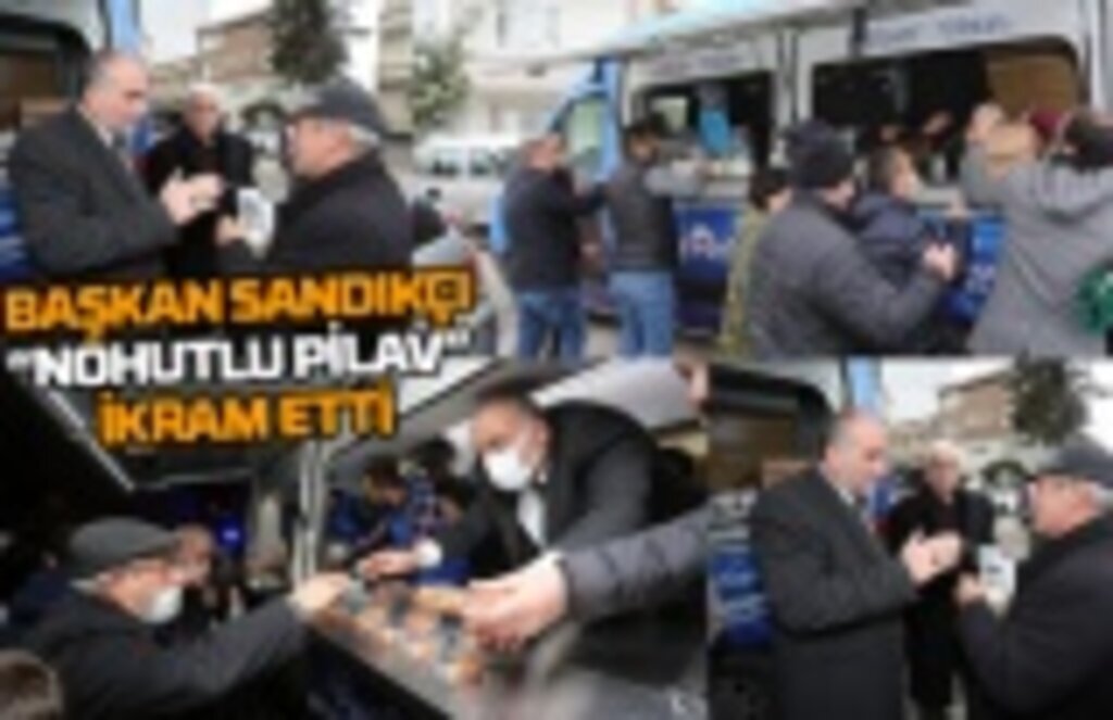 Canik'te Cuma Namazı sonrası Nohutlu Pilav ikramı