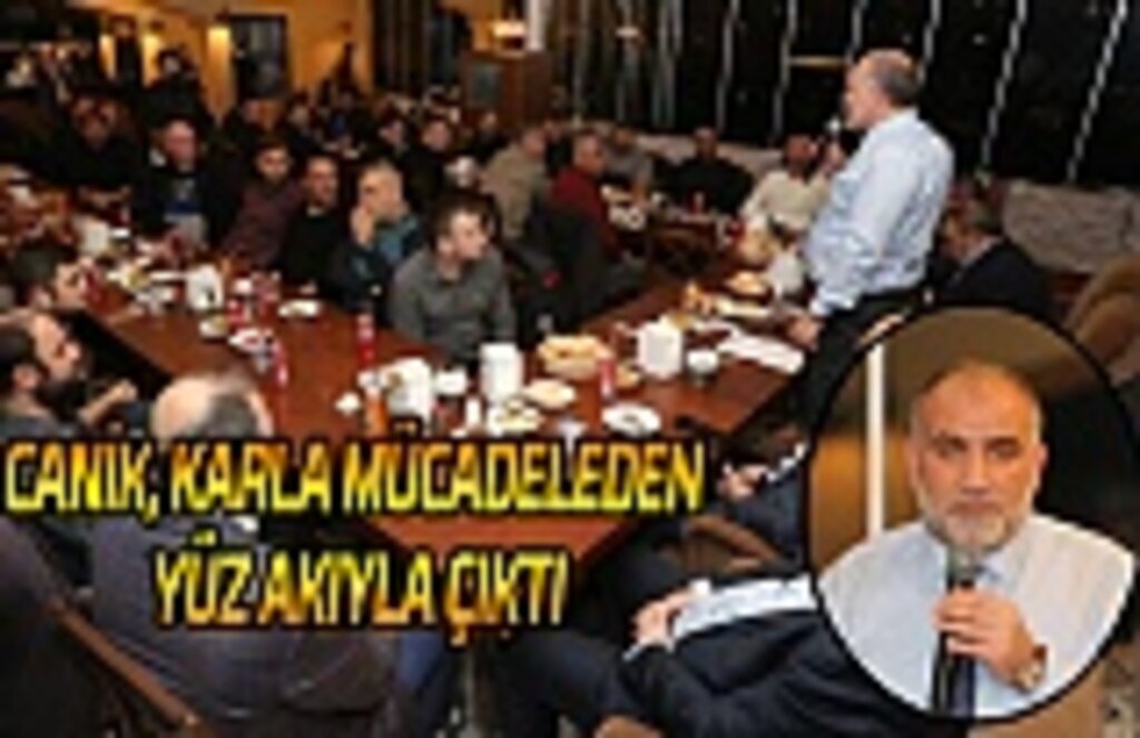 Canik, karla mücadeleden yüz akıyla çıktı