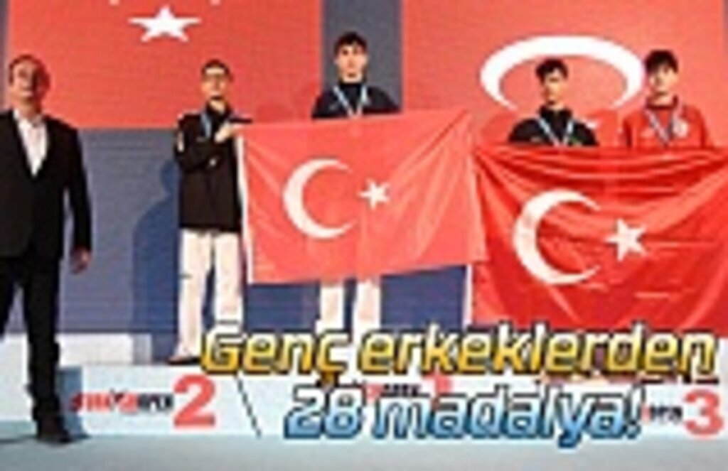 Genç erkeklerden 28 madalya!
