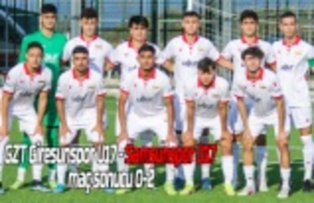 GZT Giresunspor U17 - Samsunspor U17 maç sonucu 0-2