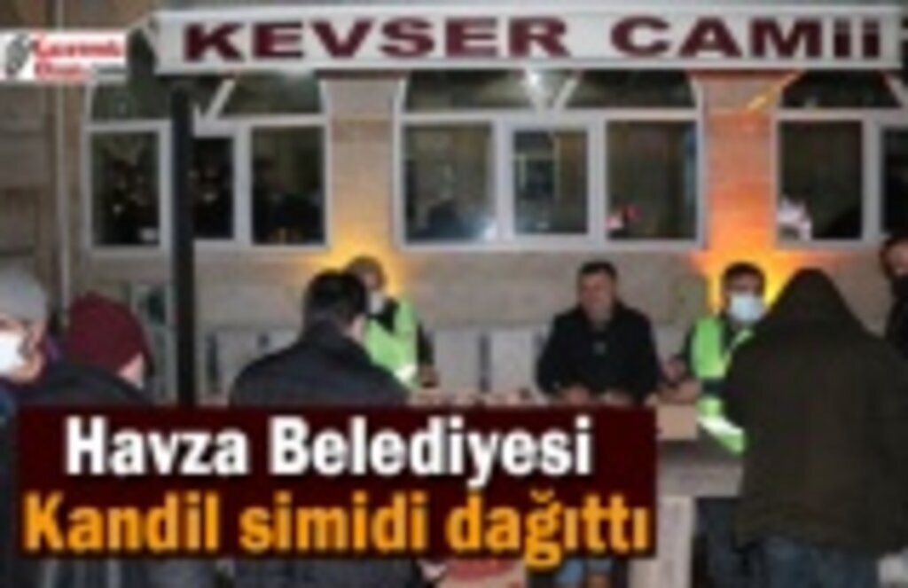 Havza Belediyesi kandil simidi dağıttı