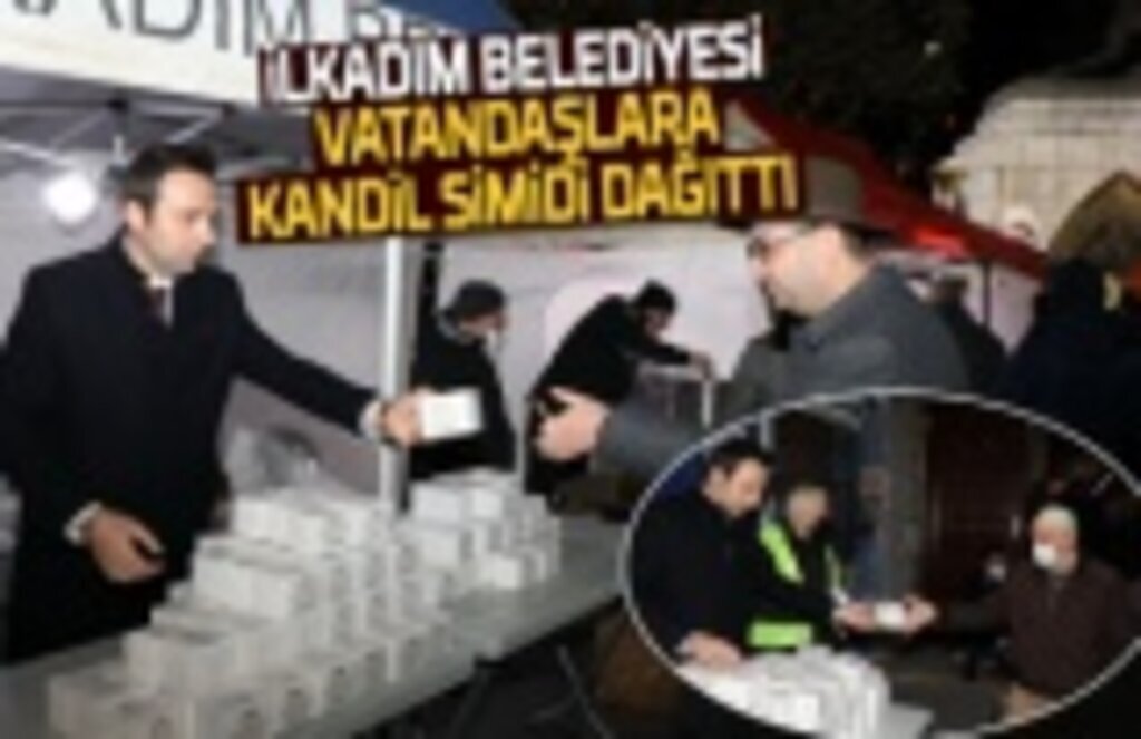 İlkadım Belediyesi Regaip Kandili dolayısıyla kandil simidi dağıttı