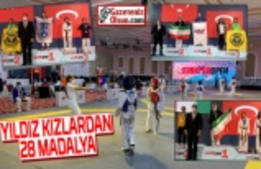 Yıldız kızlardan 28 madalya!