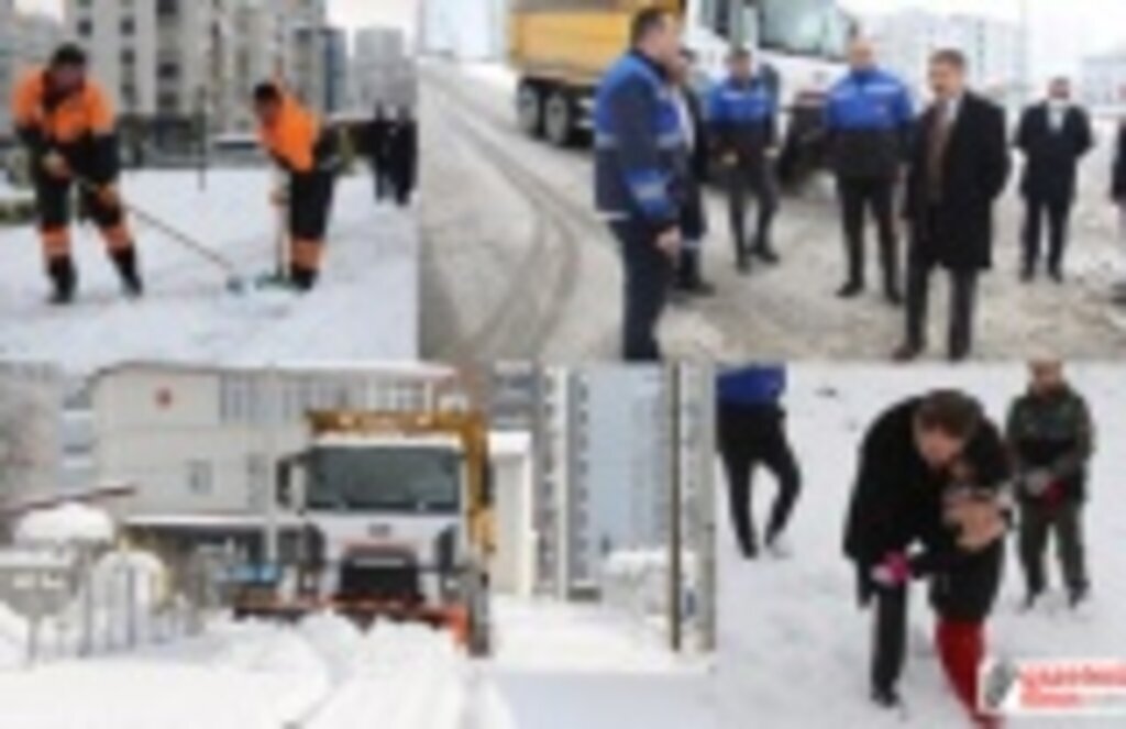 Atakum Belediyesi kar ile mücade ediyor! Atakum Haberleri