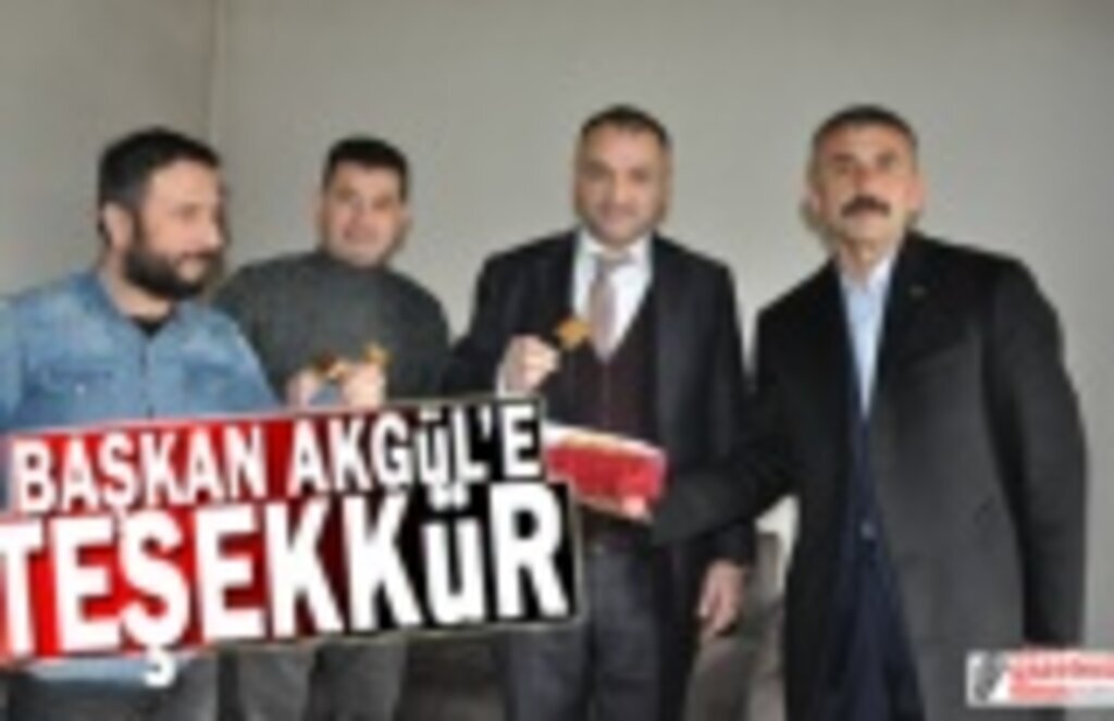 Başkan Akgül'e Karla Mücadele İçin Teşekkür