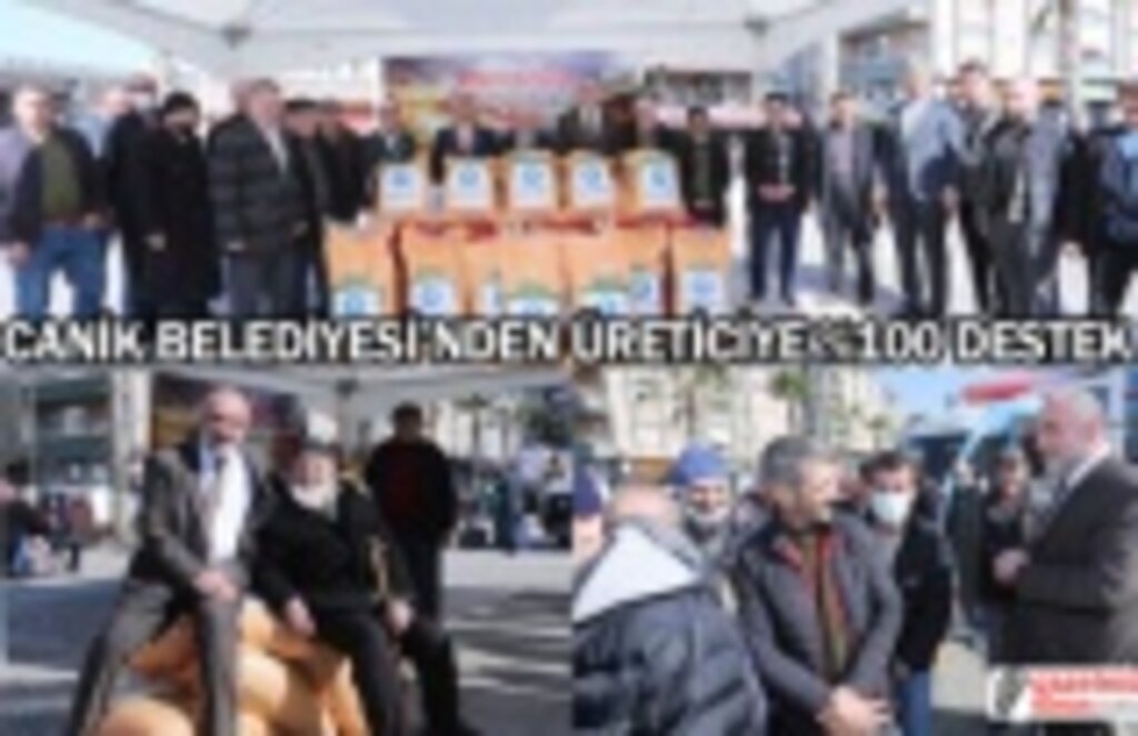 Canik Belediyesi'nden üreticiye büyük destek