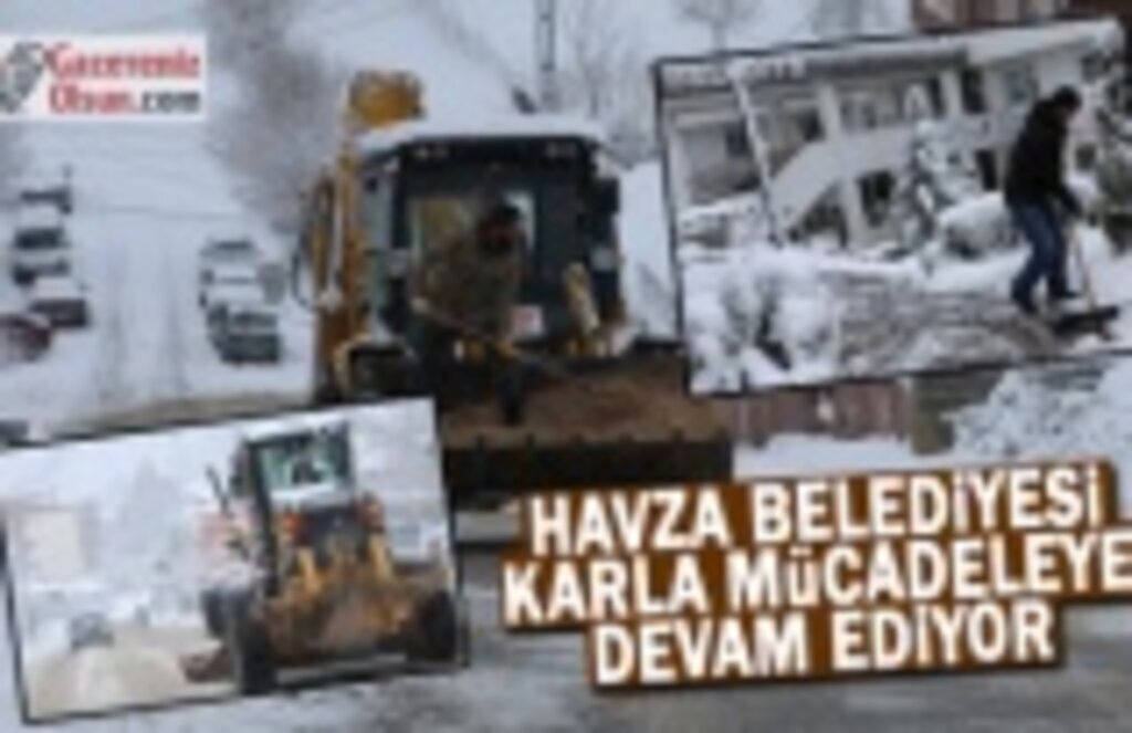 Havza Belediyesi Kar ile Mücadeleye Başladı