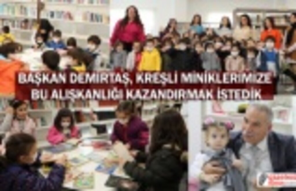 İlkadım kreş öğrencileri Kütüphane Haftasını kutladı