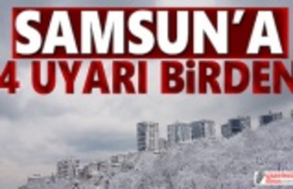Samsun'a 4 Uyarı Birden Yoğun Kar Geliyor!
