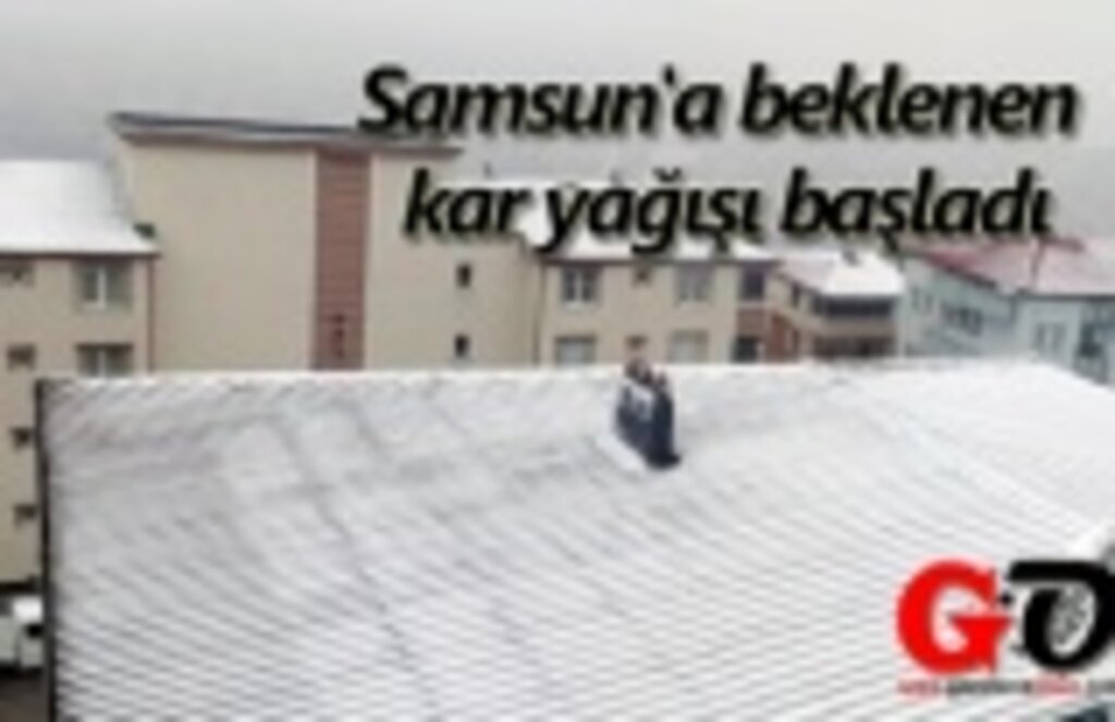 Samsun'a beklenen kar yağışı başladı, Samsun Hava Durumu