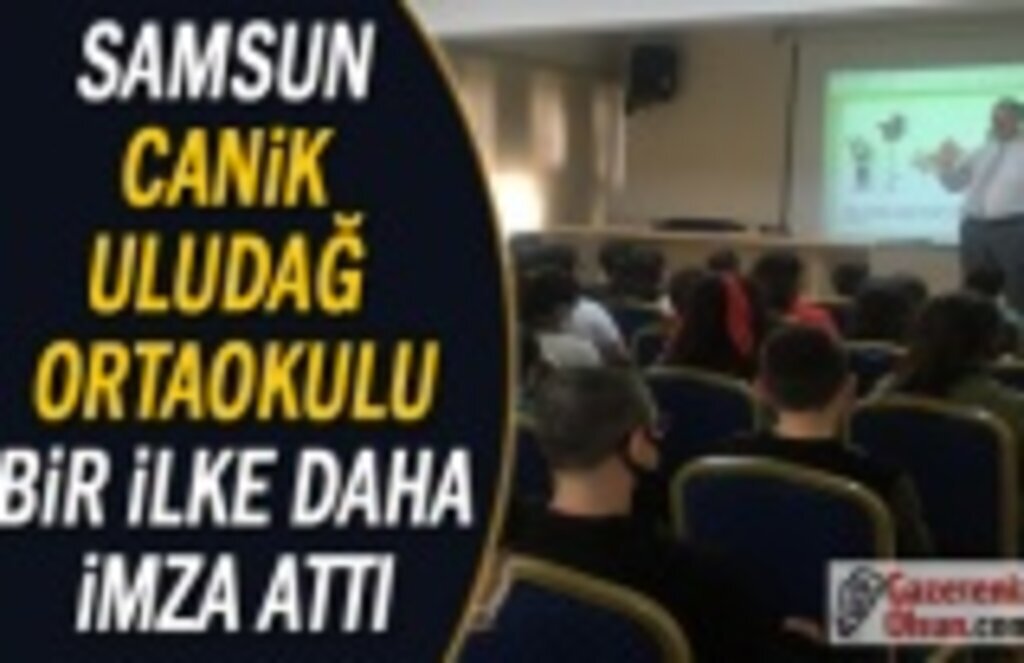 Samsun Canik Uludağ Ortaokulu'nda Trafik Konulu Konferans