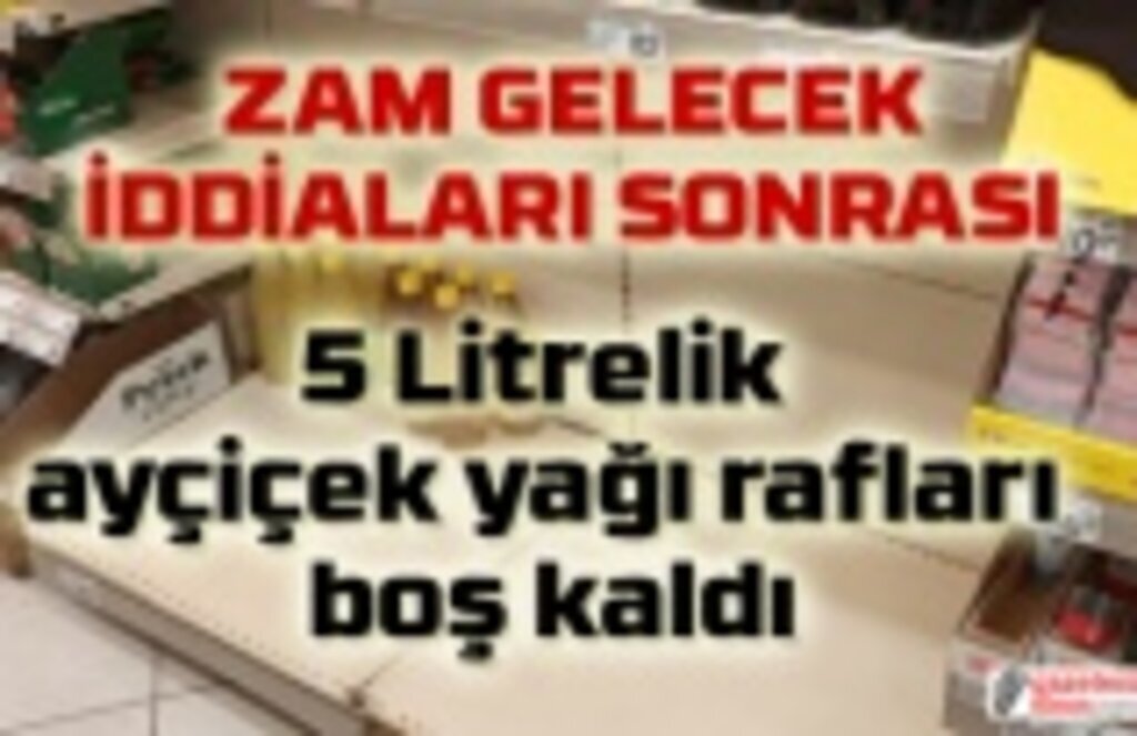 Samsun'da ayçiçek yağı kara borsaya mı düştü? 5 Litrelik ayçiçek yağı rafları boş kaldı