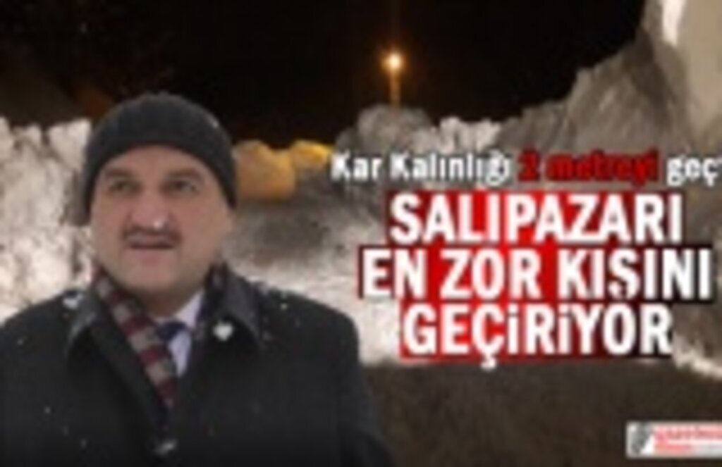 Samsun'un Salıpazarı ilçesi en zor kışını geçiriyor