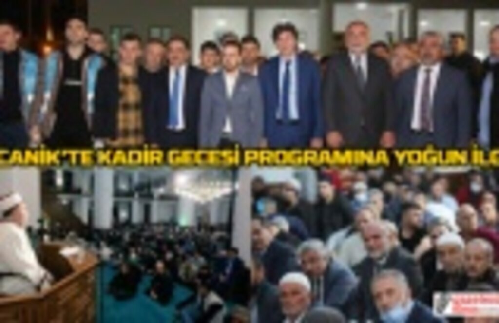 Canik'te Kadir Gecesi programına yoğun ilgi