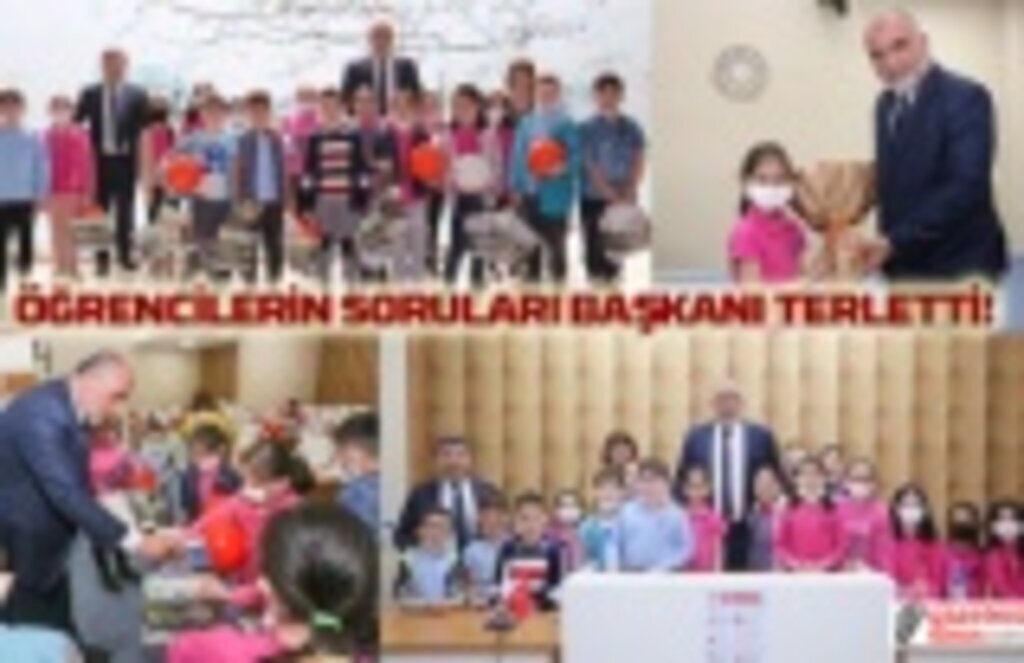 Öğrencilerin soruları Başkan Sandıkçı'yı terletti!