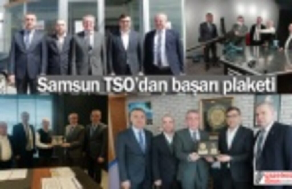 Samsun TSO’dan başarı plaketi