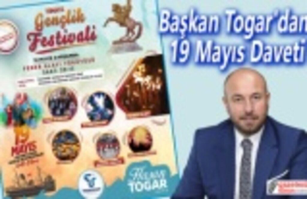 Başkan Togar'dan 19 Mayıs Daveti