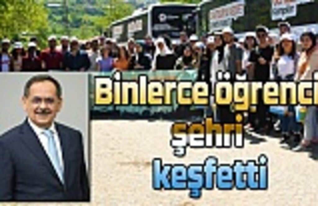 Binlerce öğrenci şehri keşfetti