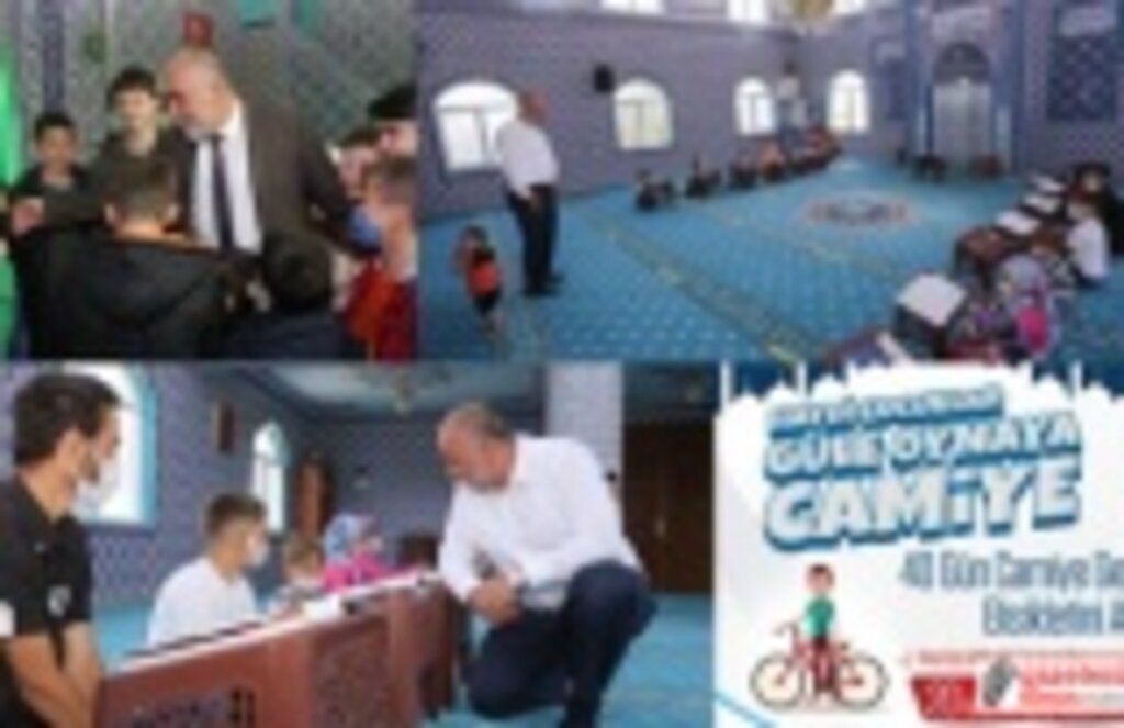 Canik'te Camiye Giden Çocuklar Bisiklet Kazanacak