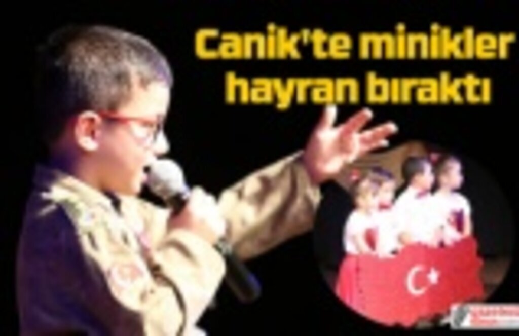 Canik'te minikler hayran bıraktı