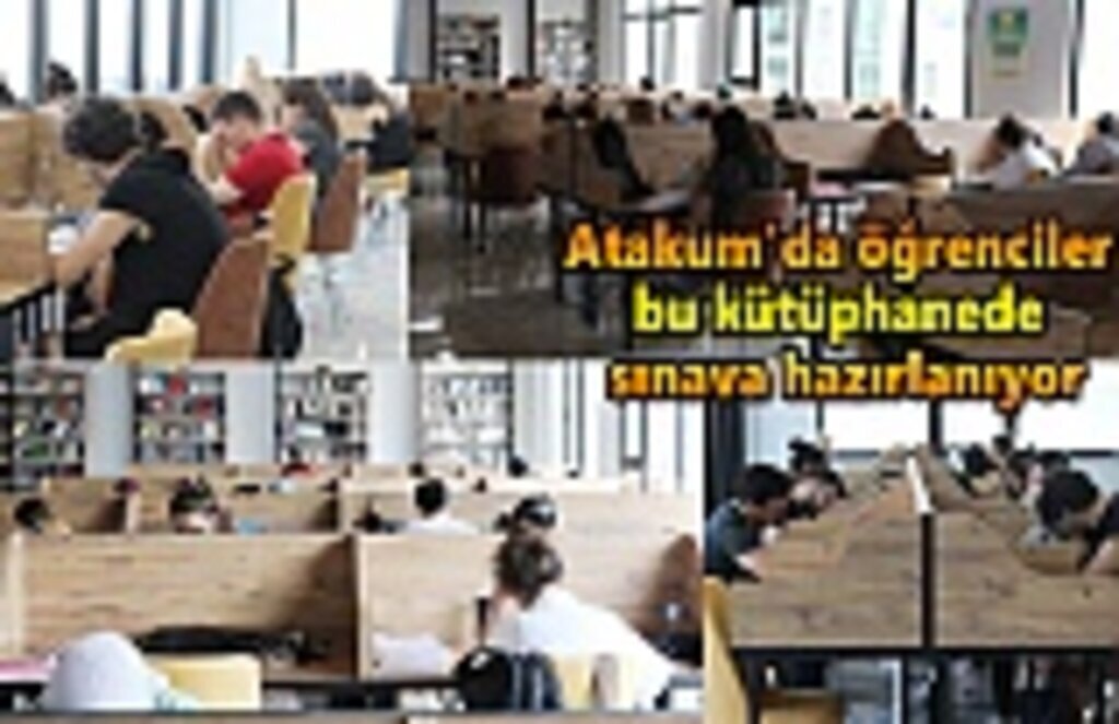 Atakum’da öğrenciler bu kütüphanede sınava hazırlanıyor