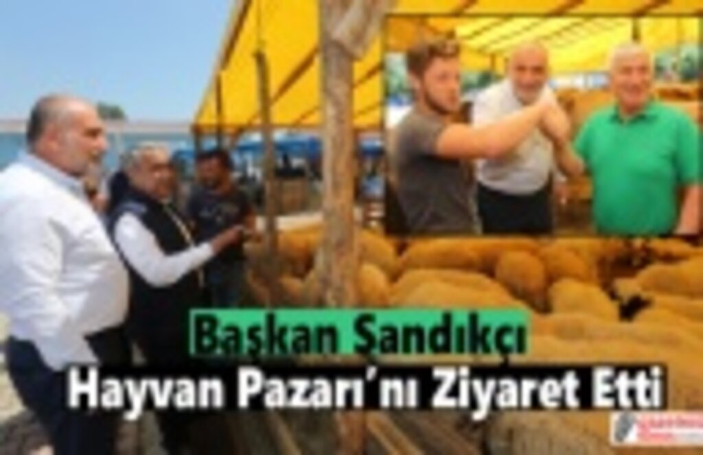 Başkan Sandıkçı Hayvan Pazarı’nı Ziyaret Etti