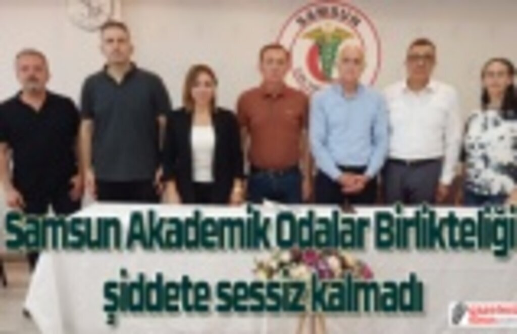 Samsun Akademik Odalar Birlikteliği şiddete sessiz kalmadı