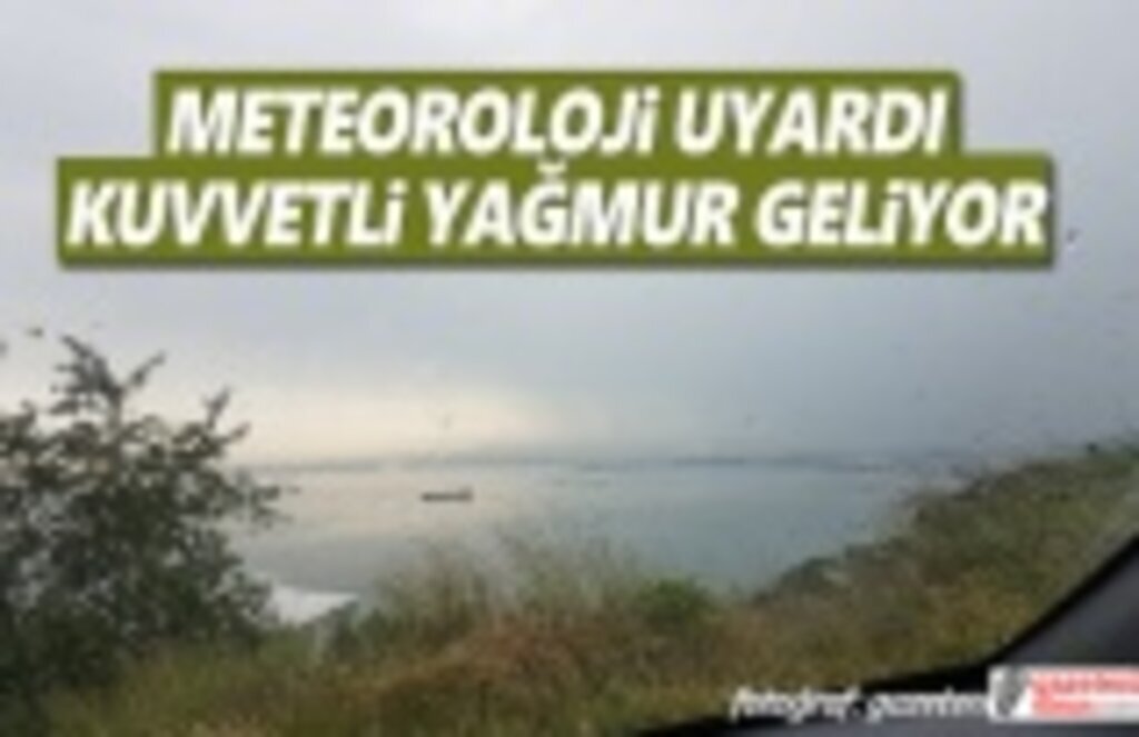 Samsun'un Batı Kesimine Kuvvetli Yağış Uyarısı