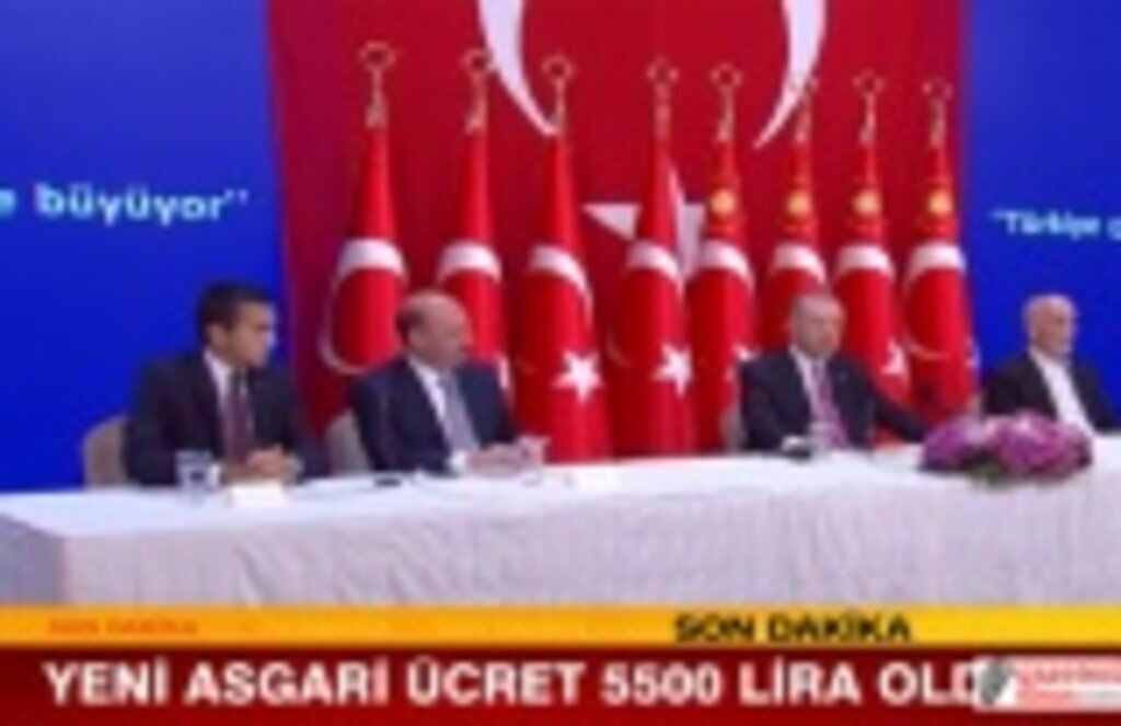 Yeni asgari ücret 5 bin 500 oldu