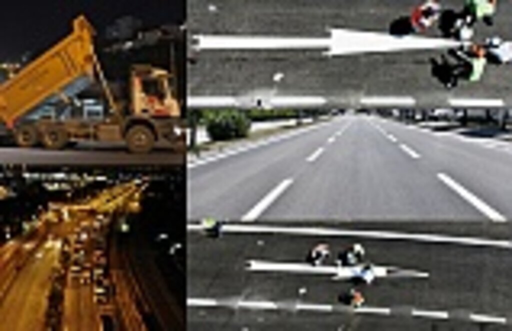 Yollar yenilendikçe, şehrin görünümü değişiyor