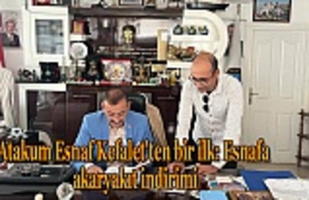 Atakum Esnaf Kefalet'ten bir ilk esnafa akaryakıt indirimi
