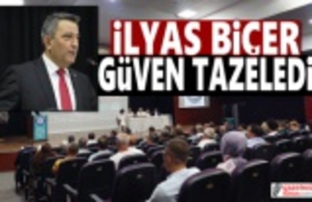 Başkan İlyas Biçer Güven Tazeledi