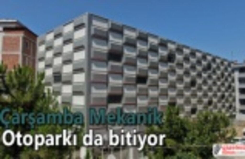 Çarşamba Mekanik Otoparkı da bitiyor