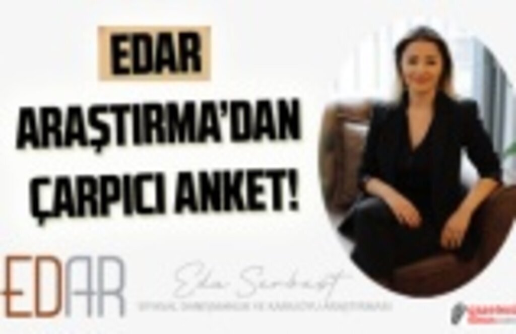 EDAR Araştırma'nın anketinden tam güven çıktı!